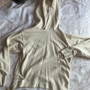 Aerie Cream Hooded Sweatshirt